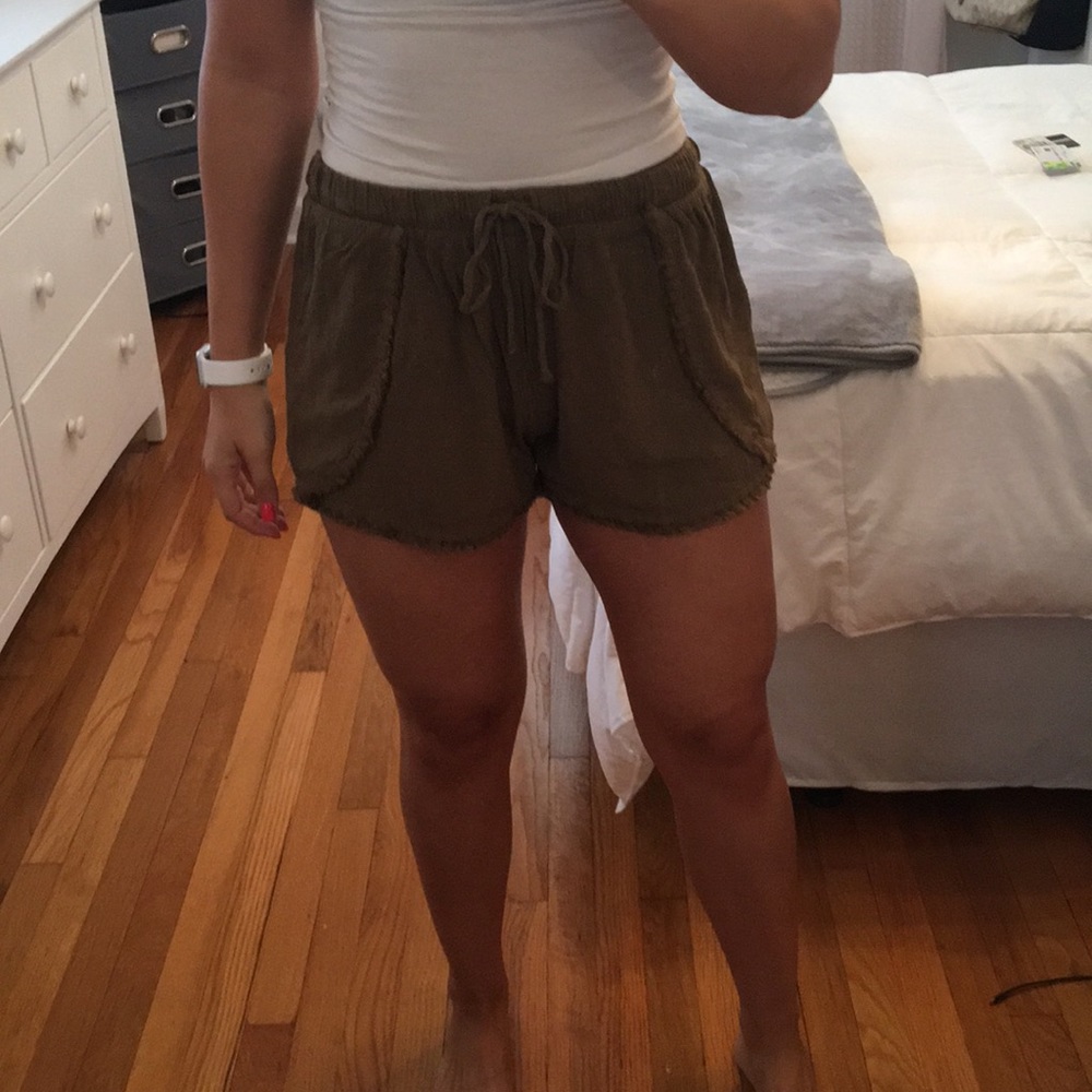 Forest green shorts